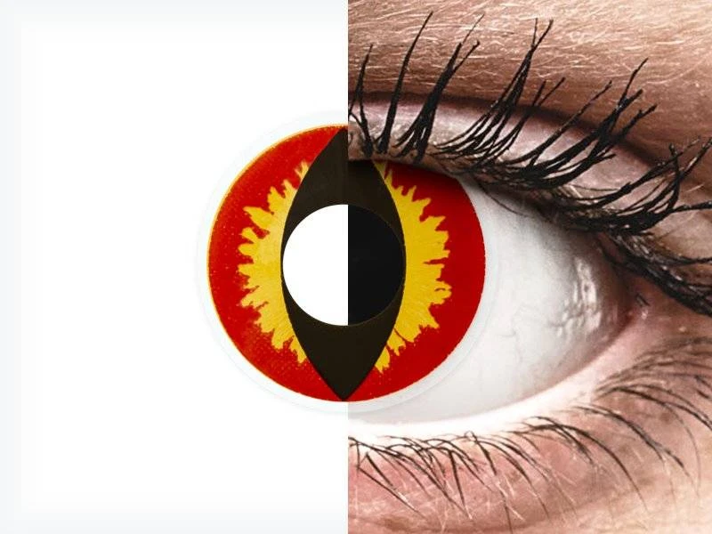 Lentilles De Contact ColorVue Crazy Rouge Dragon Eyes | Alensa 5 Lentilles De Contact ColorVue Crazy Rouge Dragon Eyes | Alensa – Image 3