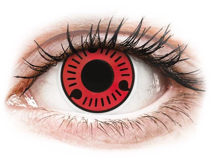 Lentilles De Contact ColorVue Crazy Rouge Sasuke | Alensa 3 Lentilles De Contact ColorVue Crazy Rouge Sasuke | Alensa