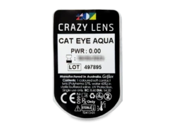 CRAZY LENS - Cat Eye Aqua - Journalières Non Correctrices (2 Lentilles) | Alensa -ADIDAS || Polaroid || Carrera Soldes 48255 800x600 1