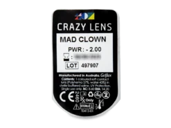 CRAZY LENS - Mad Clown - Journalières Correctrices (2 Lentilles) | Alensa -ADIDAS || Polaroid || Carrera Soldes 48309 800x600 1