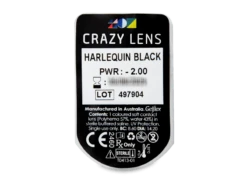 CRAZY LENS - Harlequin Black - Journalières Correctrices (2 Lentilles) | Alensa -ADIDAS || Polaroid || Carrera Soldes 48369 800x600 1