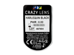 CRAZY LENS - Harlequin Black - Journalières Non Correctrices (2 Lentilles) | Alensa -ADIDAS || Polaroid || Carrera Soldes 48373 800x600 1