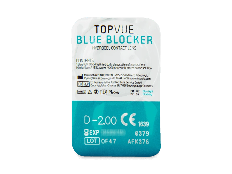 TopVue Blue Blocker Lentilles Journalières Avec Filtre Anti-lumière Bleue | Alensa 5 TopVue Blue Blocker Lentilles Journalières Avec Filtre Anti-lumière Bleue | Alensa – Image 3
