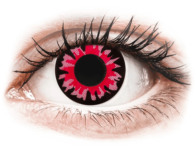 Lentilles De Contact ColorVue Crazy Rouge Vulturi | Alensa 3 Lentilles De Contact ColorVue Crazy Rouge Vulturi | Alensa