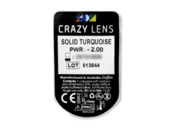 CRAZY LENS - Solid Turquoise - Journalières Correctrices (2 Lentilles) | Alensa -ADIDAS || Polaroid || Carrera Soldes 55274 800x600 1