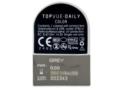 TopVue Daily Color - Grey - Journalières Non Correctrices (2 Lentilles) | Alensa -ADIDAS || Polaroid || Carrera Soldes 63386 800x600 1