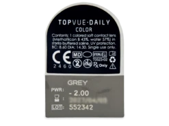 TopVue Daily Color - Grey - Journalières Correctrices (2 Lentilles) | Alensa -ADIDAS || Polaroid || Carrera Soldes 63420 800x600 1