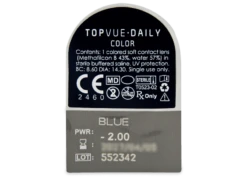 TopVue Daily Color - Blue - Journalières Correctrices (2 Lentilles) | Alensa -ADIDAS || Polaroid || Carrera Soldes 63434 800x600 1