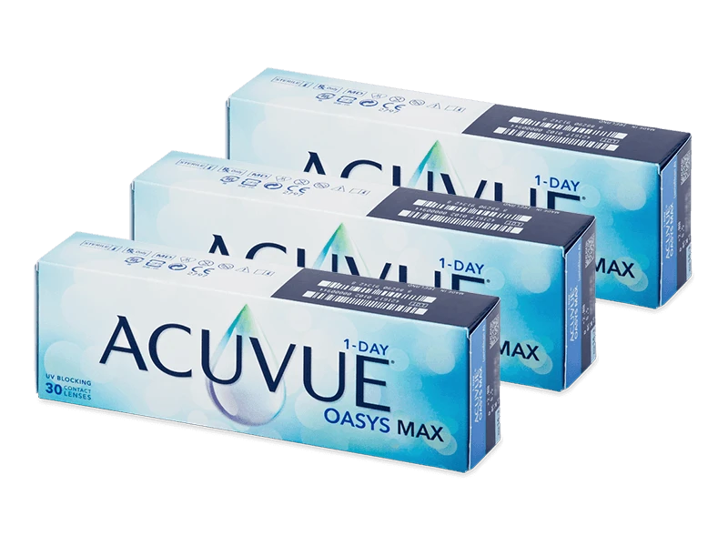 Acuvue Oasys Max 1-Day (90 Lentilles) | Alensa 3 Acuvue Oasys Max 1-Day (90 Lentilles) | Alensa